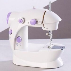 Máquina de costura multifuncional doméstica portátil