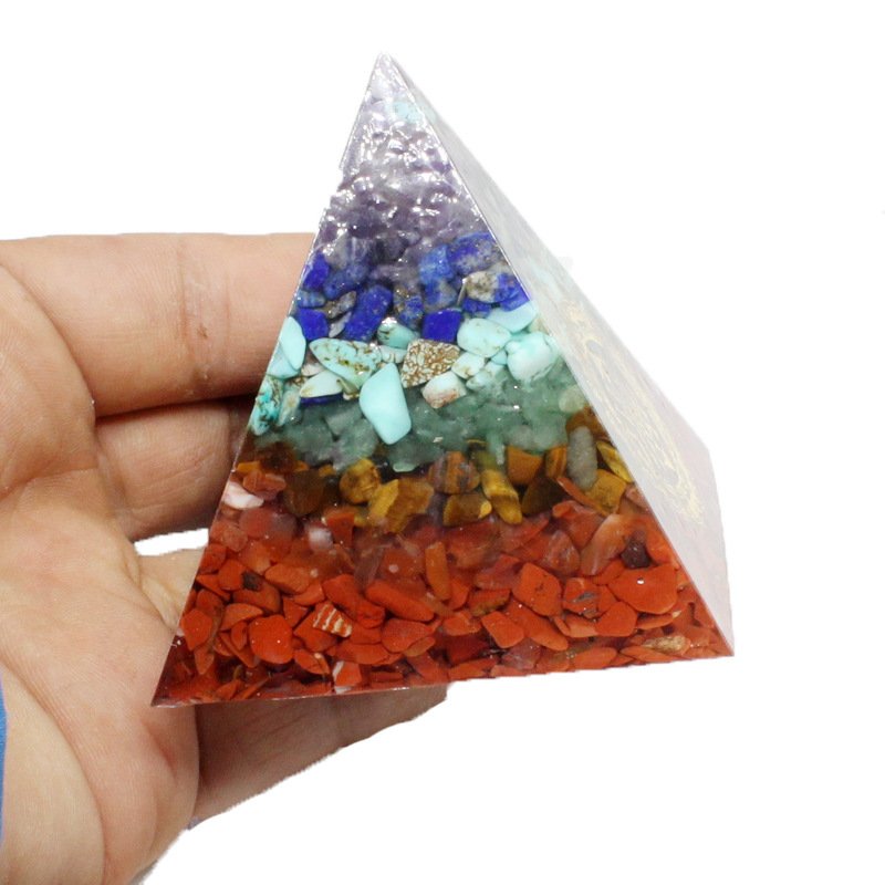 Pirâmide Orgonite 7 Chakras Ogan Feng Shui, Energia e Decoração - Image 5