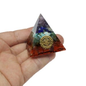 Pirâmide Orgonite 7 Chakras Ogan  Feng Shui, Energia e Decoração